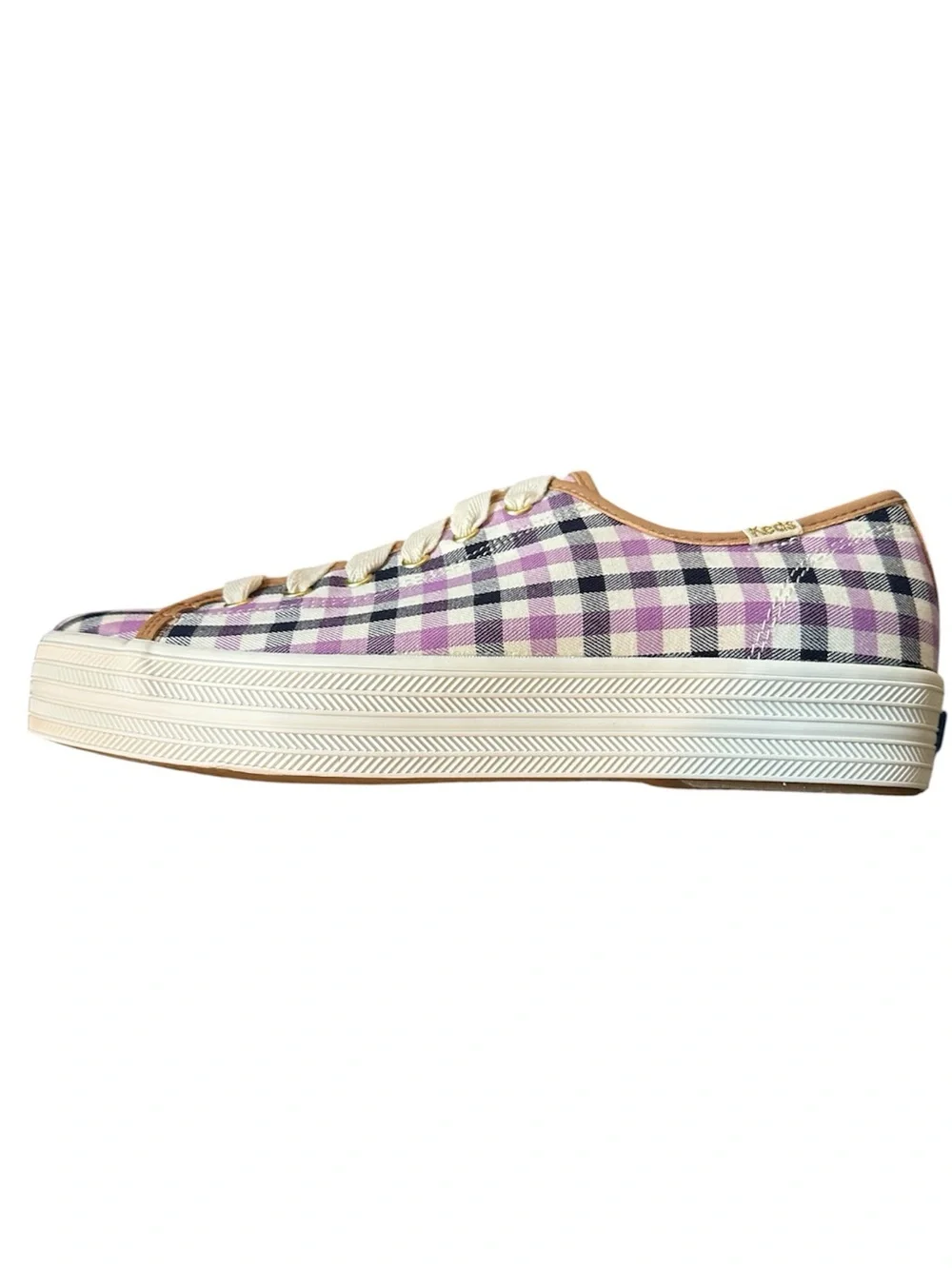 Keds x Kate Spade New York Triple Kick Gingham Sneakers New in Box Size 10
